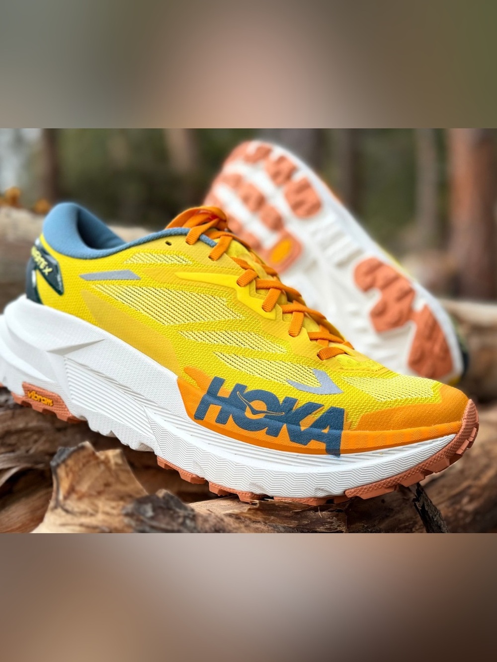 HOKA Mafate X Trail Running Shoes – Men’s 10 Yellow/Orange (New No Box)